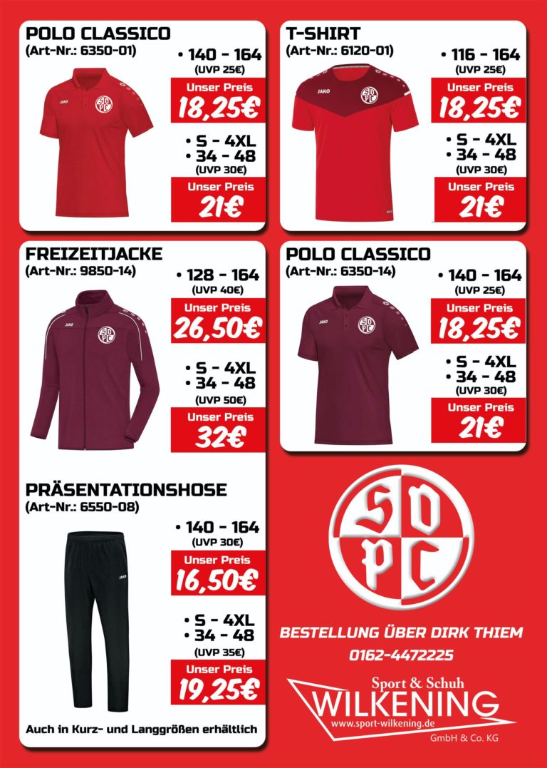 Merchandise 2020 SVPC Kollektion II